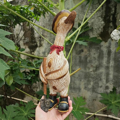 Garden Statues Duck, Funny Cartoon Duck Garden Statues Indoor Outdoor Decorations for Yard Home Garden Patio and Office