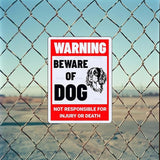 Beware of Dog Sign Cavalier King Charles Spaniel Metal Sign Warning Beware of Dog Signs for Fence Outdoor Farm Garden Gate Home Yard Decor 12x16 Inch