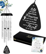 Sympathy Gift Wind Chimes for Outside - Memorial Gifts for Loss of Dad Father Papa, Bereavement Gifts in Memory of a Loved One, Windchimes Outdoors Grief Condolence Remembrance Deep Tone Unique