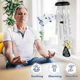 Sympathy Gift Wind Chimes for Outside - Memorial Gifts for Loss of Dad Father Papa, Bereavement Gifts in Memory of a Loved One, Windchimes Outdoors Grief Condolence Remembrance Deep Tone Unique
