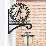 Custom Name Metal Plant Hangers from Wall Indoor and Outdoor | Home Decor Gift for Mom | Personalized Wall Mounted Hanging Plant Hooks | Customizable Rustic Hanging Gardening Bracket Hook