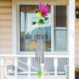 Taman Wind Chime for Outside - Hummingbird Wind Chimes for Outside Aluminum Tubes Decorative Memorial Gift, for Home, Outdoor, Yard, Patio,Garden Decor