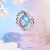 Dragonfly Wind Spinners Outdoors Stainless Steel Wind Sculpture Spinner for Garden Outside Hanging Decor Gradient Etched Metal Embellishments for Yarn Home Garden Decor 2Pcs