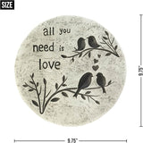 Koehler 10017998 9.75 Inch All You Need is Love Stepping Stone