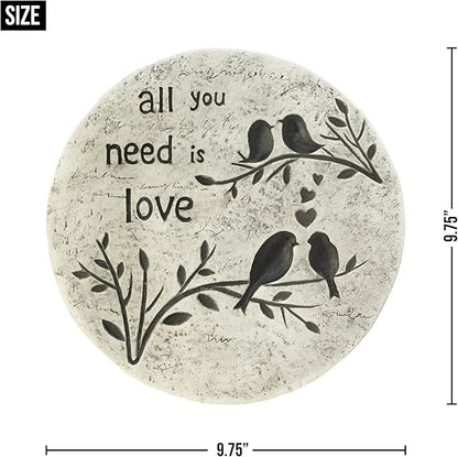 Koehler 10017998 9.75 Inch All You Need is Love Stepping Stone