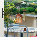 Plant Hangers Outdoor，2 Pack 15.4 Inch Plant Wall Hanger,Heavy Duty Plant Hooks for Wall,Hanging Plant Bracket for Bird Feeders, Planters, Lanterns, Wind Chimes,Black