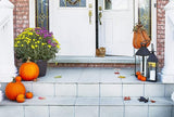 Morning View Pumpkin Garden Stakes Metal Yard Sign Fall Decor Outdoor Autumn Yard Stake Art Pumpkin Lawn Ornaments for Patio Porch Thanksgiving Halloween Harvest 20 Inches Tall Set of 2