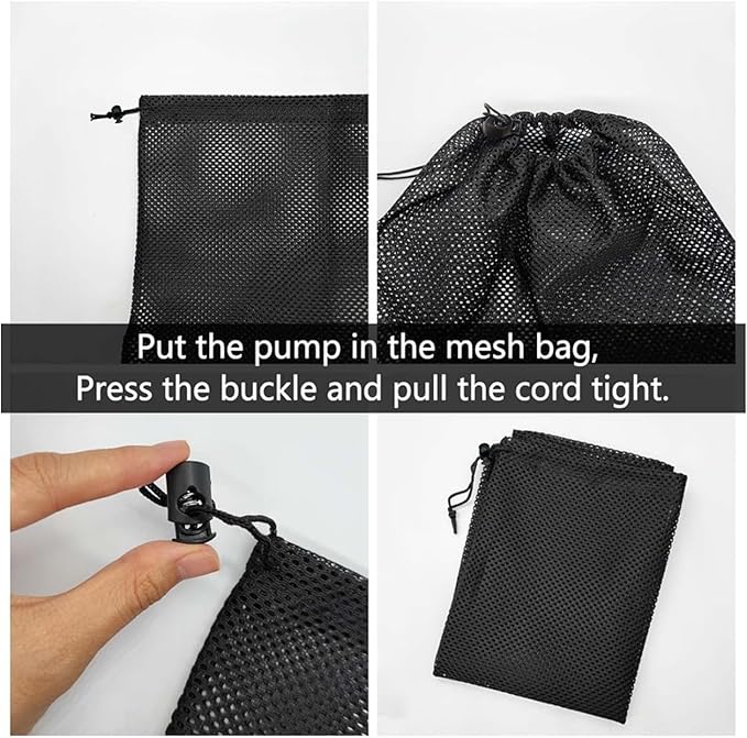 2 Pcs 11.8" x 15.4" Pond Pump Filter Bag - Pond Pump Cover with Drawstring Pond Mesh Pump Barrier Bags for Outdoor Water Ponds Filters, Water Filter Pump, Outdoor Ponds, Garden, Swimming Pool