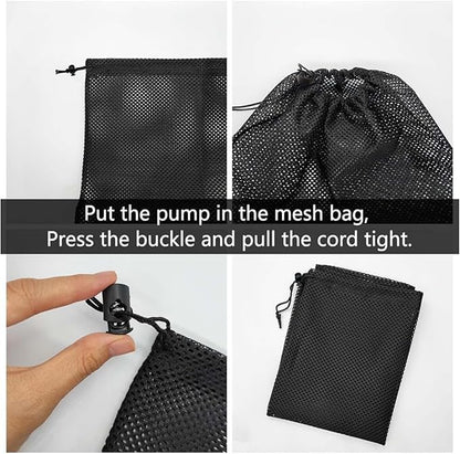 2 Pcs 11.8" x 15.4" Pond Pump Filter Bag - Pond Pump Cover with Drawstring Pond Mesh Pump Barrier Bags for Outdoor Water Ponds Filters, Water Filter Pump, Outdoor Ponds, Garden, Swimming Pool