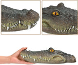 Pond Floating Alligator Head Decoy, Outdoor Alligator Pool Float Fake Gator Head Decorations Duck Deterrent, Crocodile Head for Pond Decor, Pond Decorations, Pool Garden Accessories