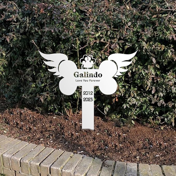 Golden Retriever Loss Metal Memorial Stakes,Custom Memorial Metal Sign with Name Year,Pet Grave Marker Ornament for Cemetery,Golden Retriever Dog Metal Plaque,Pet Loss Sympathy Gifts