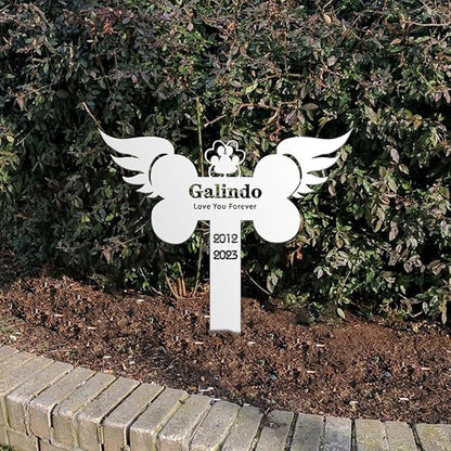 Golden Retriever Loss Metal Memorial Stakes,Custom Memorial Metal Sign with Name Year,Pet Grave Marker Ornament for Cemetery,Golden Retriever Dog Metal Plaque,Pet Loss Sympathy Gifts