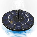 Meichoon Solar Fountain Pump 3.5W with 6 Nozzles Birdbath Water Feature Independent Floating Fountain for Gardens Ponds Fish Tanks Aquariums Outdoors MY01