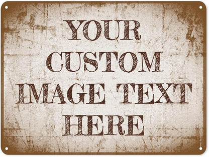 Custom Retro Metal Sign - Personalized Outdoor Sign, 12x17in