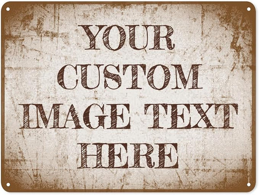 Custom Retro Metal Sign - Personalized Outdoor Sign, 12x17in