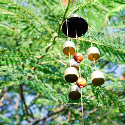 Banfeng Lucky Wind Chimes Feng Shui Bell for Good Luck Home Garden Patio Hanging Decoration Gift (6 Bells)