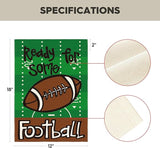 AVOIN colorlife Ready For Some Football Garden Flag 12x18 Inch Double Sided, The Big Game Sunday Yard Outdoor Flag