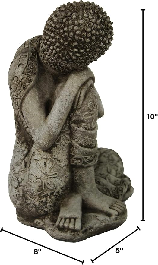Thai Buddha Meditating Sitting Buddha Garden Statues Concrete Asian Statue Chinese Outdoor Buddha Statuary Cast Stone Figurine
