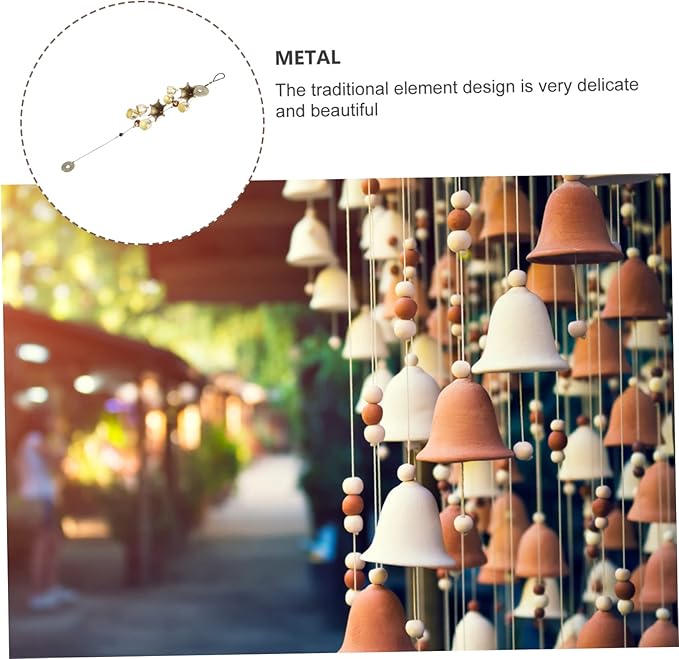 BESPORTBLE 1pc Metal Wind Chime Pendant Decor Hanging Chimes for Garden Patio Door and Home Crisp Sounds for Relaxing Ambiance Birthdays and Special Occasions