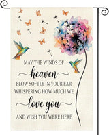 AVOIN colorlife Memorial Garden Flag 12x18 Inch Double Sided Outside, Inspirational Quote Remembrance Memorial Day Gravesite Yard Outdoor Decoration