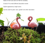 4 Pcs Pink Flamingo Garden Statues – Stylish and Vivid Lawn Decorations with Fine Details Suitable for Yards, Patios, and Gifts