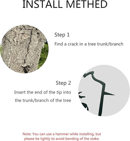 Peeping Bigfoot Metal Yard Art, Garden Branch Peeking Yeti Decor, Outdoor Metal Bigfoot Tree Hugger Decorations, Sasquatch Face for Outdoor Decorations, Set of 2