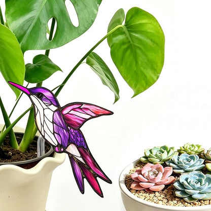 Hummingbird Gifts for Women Mom Grandma, Hanging Planter for Indoor Outdoor Garden, Bird Lover Plant Decor, Mothers Day Birthday Gifts from Daughter Son(17)