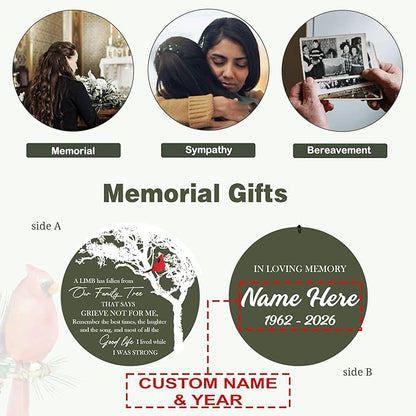 ASTARIN Wind Chimes Outdoor for The Loss of Mom Dad, Personalized Customized WindChimes for Loss of Loved One, Memorial Wind Chime as Sympathy Gift, Home Garden Patio Décor, 36''(Produced in USA)