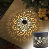 Solar Mandala Fence Lights, Decorative Solar Mandala Lights, Waterproof LED Decorative Lighting for Garden Post Patio Backyard Yard Art Decor
