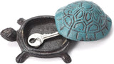 Cast Iron Turtle Hidden Key Holder for Outside