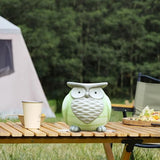 Topadorn Ceramic Owl Statue for Garden Décor,Garden Statue Figurine Tableshelp Ornaments Statues