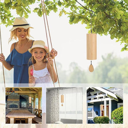 Bamboo Wind Chimes for Sound Healing Windchime for Meditation Home & Garden Decoration as Gifts C-Chord