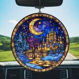 The City of Star Acrylic Suncatcher Stained Glass Effect Window Car Hanging Christmas Ornament Indoor Outdoor Decor Garden Sun Catcher Panel for Acrylic Suncatcher Lover for Women Mom Grandma
