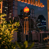 Taman Solar Wind Chime - 35" Glass Solar Lights Wind Chimes Valentine's Day Gift for Outside Deep Tone Decorative Memorial Gift for Home, Outdoor, Yard, Patio, Balcony, Garden Decor