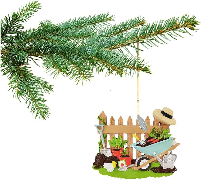 Gardening Gifts for Women - Garden Ornaments - Garden Christmas Ornaments - Plant Lady Gift Idea, Easy to Personalize At Home - Comes in a Gift Box so It's Ready for Giving