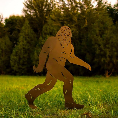 EZTZEN 4ft Bigfoot Outdoor Decor Big Foot Sasquatch Gifts for Men/Dad/Women Metal Bigfoot Silhouette Statues for Yard Decor, Garden Decor, Yard Art, Forests, Yard Display, Lawn Decorations