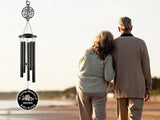 Personalized Sympathy Wind Chimes, 37" Wind Chimes in Memory of a Loved One, Custom Loss of Mom Sympathy Gift, Remembrance Wind Chime