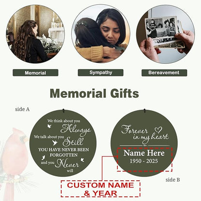 ASTARIN Personalized Memorial Wind Chimes, 30inch/36inch Memorial Wind Chimes, Custom Sympathy Gifts in Loving Memory of Dad/Mom, Condolences Wind Chime for Loss of Loved Ones(Produced in USA)