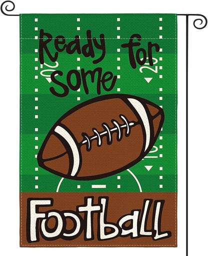 AVOIN colorlife Ready For Some Football Garden Flag 12x18 Inch Double Sided, The Big Game Sunday Yard Outdoor Flag