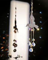 Hummingbirds Sun Catchers Hanging for Indoor Windows Crystal Prism Beads Bird Suncatchers Sparkling