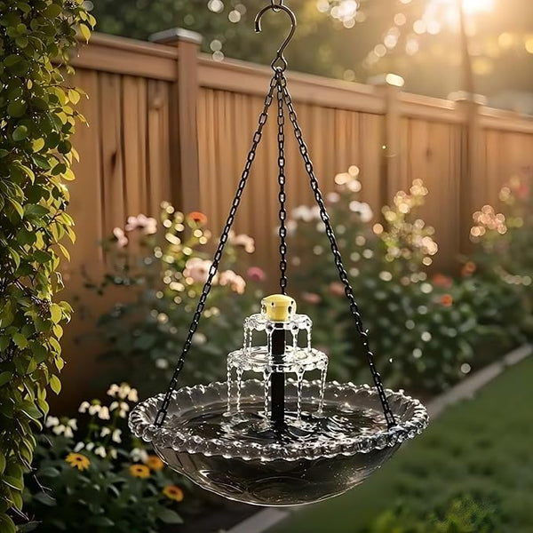 Solar Bird Bath Fountains & Bird Bath Solar Fountain for Bird Bath, Solar Powered Water Fountain Pump for Outdoor Garden Yard Patio Pond Pool Decoration (Gray)