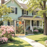 Stay Weird Garden Flag Double Sided Yard Outdoor Decoration 12x18 Inch, Retro Tarot Frog Outdoor Yard Garden Flag, Spring Floral Frog Home Decor Banner, Home Gifts for Gardening Enthusiasts