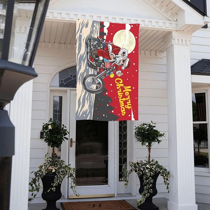 Santa Claus Flag 3x5 Ft Outdoor Indoor With Grommet Merry Christmas Flags Garden Yard Banner Decorative Sign