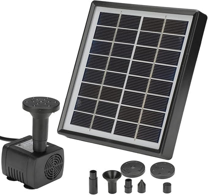 ZJchao Solar, Efficiency Panel Solar Fountain For Bird Bath Fountain Bird Bath Panel Kit For Outdoor Small Pond, Patio Garden and Fish Box