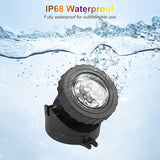3000K Warm White Pond Lights, LED Underwater Submersible Landscape Spotlights, Switch Control IP68 Waterproof Fountain Light Lighting for Fish Aquarium Tank Garden Yard Pool (Set of 3)