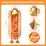 Independence Day Style Cute Outfit for 23-Inch Cement Goose – Outdoor Garden Yard Porch Decor