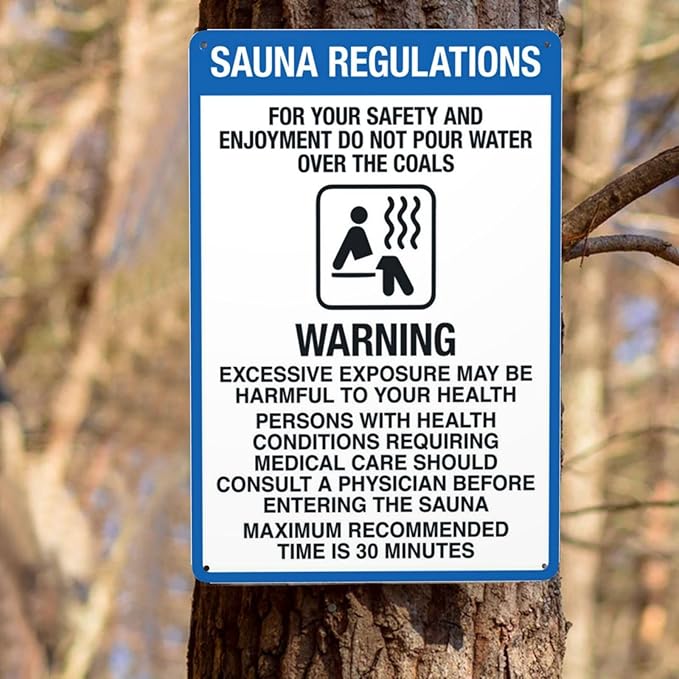 Aluminum Warning Sign, Vintage Style, 8 X 12 Inches