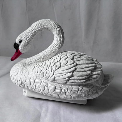 Garden Statues Garden Pond Float Swan Decor Swan Figurine Float Realistic for Courtyard Gardens Yard Lawn Sculpture Country Farm Figures Yard Ornaments Decor