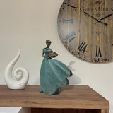 Guichifun Fairy Statue Collection Home Decoration - Leaf Angel Girls Resin Modern Table Decor for Living Room Office Sculpture Decor for Women Indoor Rustic Figurines Gift 5 x 3 x 7.5 Inch