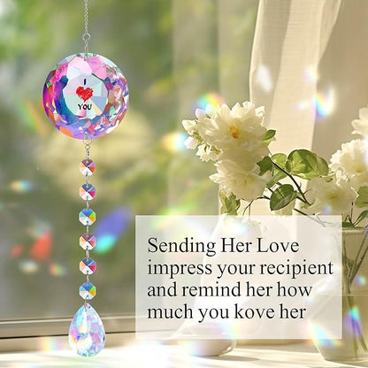 Gifts for Women,Inspirational Crystal Sun Catcher Gifts Motivational Crystal Decoration Gift for Women Graduationg Christmas Birthday